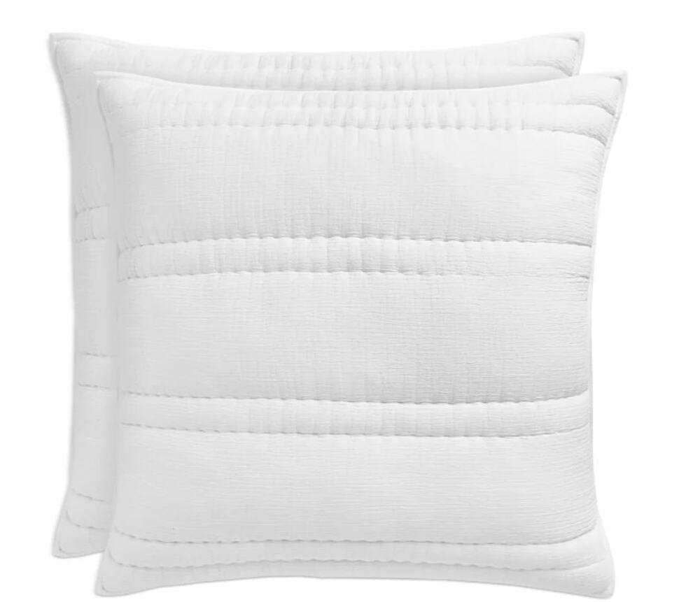 Sky Crinkle Gauze Euro Sham, Set of 2